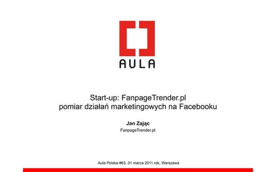 Start-up: FanpageTrender.pl - pomiar działań marketingowych na Facebooku