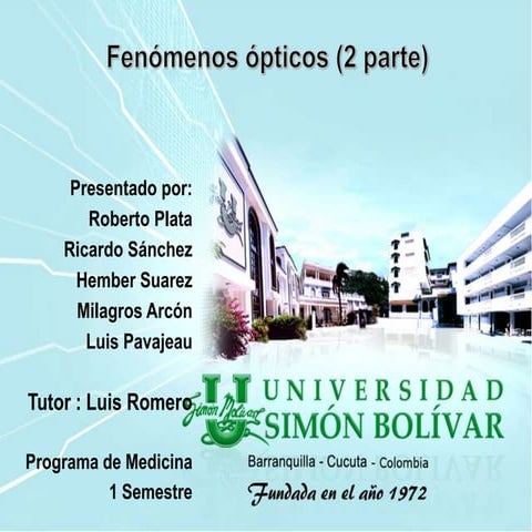 Fenomenos opticos 2 biofisica