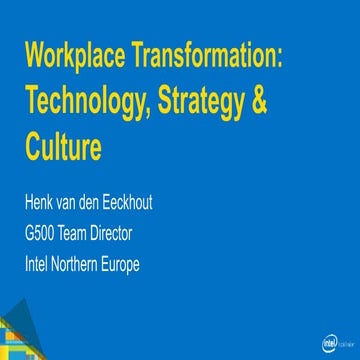 Keynote: Henk van den Eeckhout - Intel