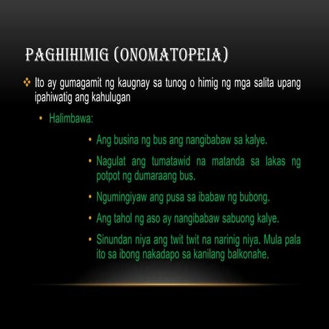 Paghihimig, Pag-uulit, Pagdaramdam, Pagtawag