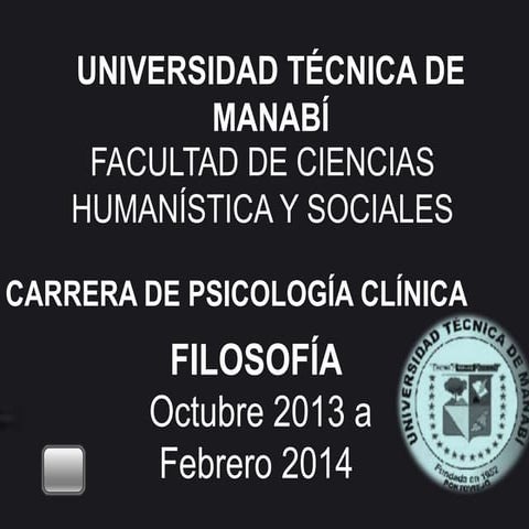 Filosofia UTM2013