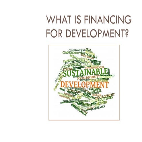 What is Financing for Development