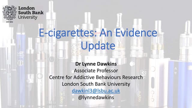 E-Cigarettes: An Evidence Update