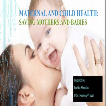 Introduction to Maternal and Child Health