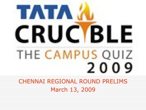 Tata crucible chennai Finals