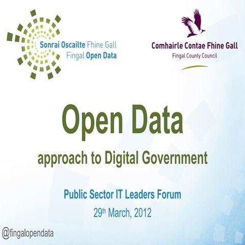 Open Data approach to Digital Government