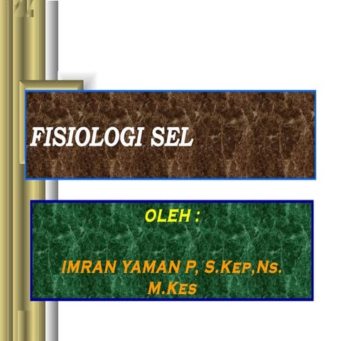 Fisiologi sel