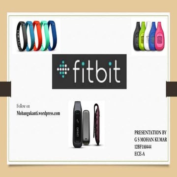 Fitbit, A wearable Device 
