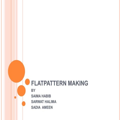 Flat pattern 