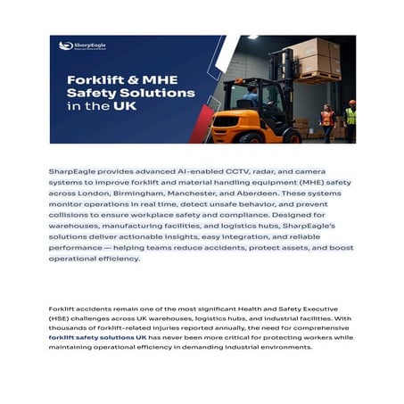 Forklift and MHE  Safety Solutions in the UK
