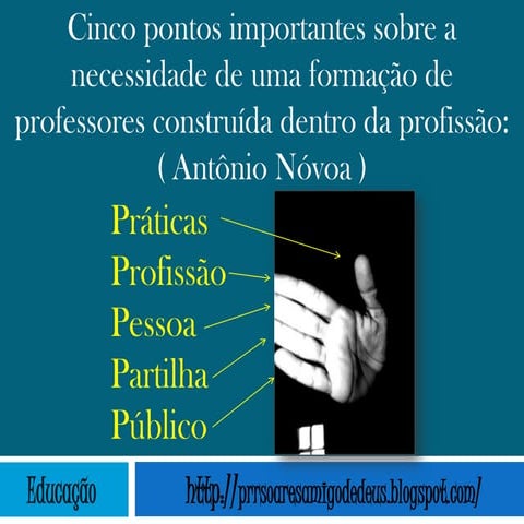 Formação de Professores construída dentro da profissão . 5 pontos importantes...