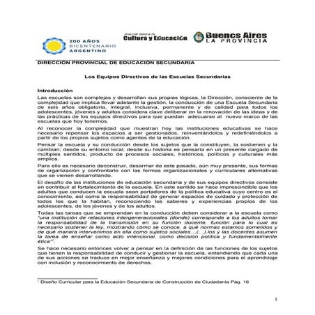 Funciones del equipo directivo