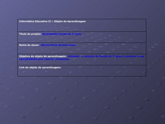 FunçõEs Do 1ºGrau