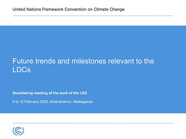 Future trends relevant to LDCs