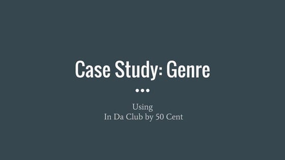 Genre theory and intertextuality in music videos 
