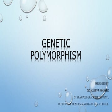 Genetic polymorphism