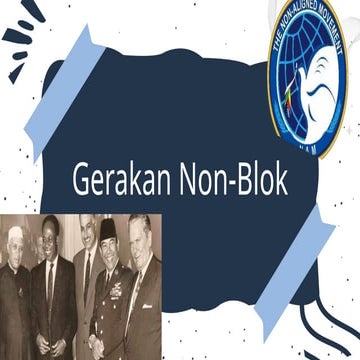 Gerakan Non-Blok (GNB) didirikan pada tahun 1961 dengan tujuan untuk memaj_20...