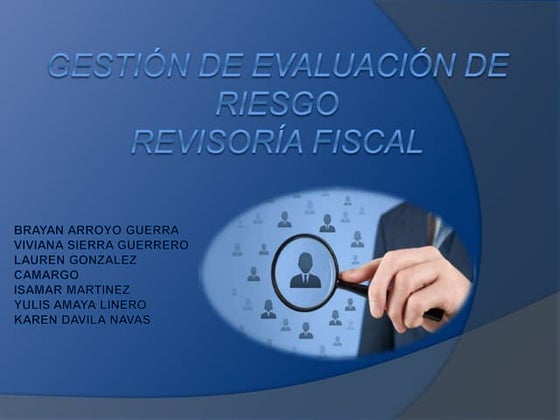 GESTION DE EVALUACION DE RIESGO REVISORIAL FISCAL