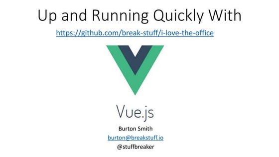 Getting started with Vue.js - CodeMash 2020