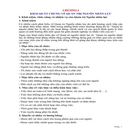 Giáo trình quản trị nguồn nhân lực