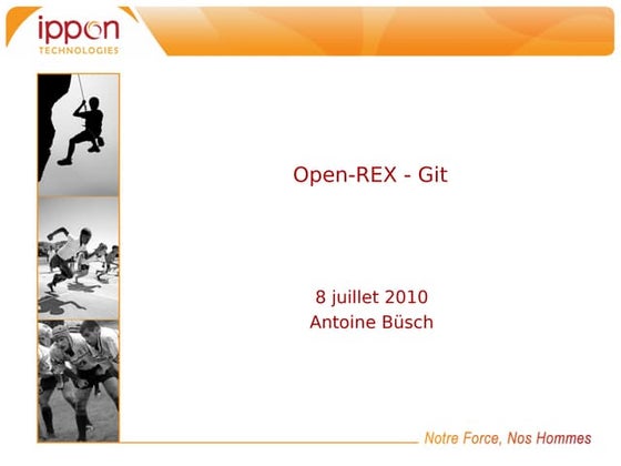 Présentation du retour d'expérience sur Git