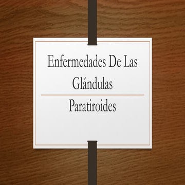 glándula paratiroides  hiperpara tiroidismos