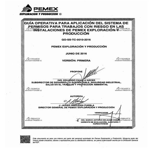 GO-SS-TC-0010-2016 Guía Operativa para la aplicación del Sistema de Permiso p...