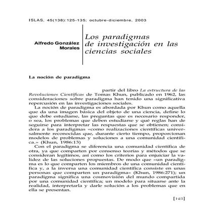 Gonzalez morales   paradigmas de la investigacion en ciencias sociales