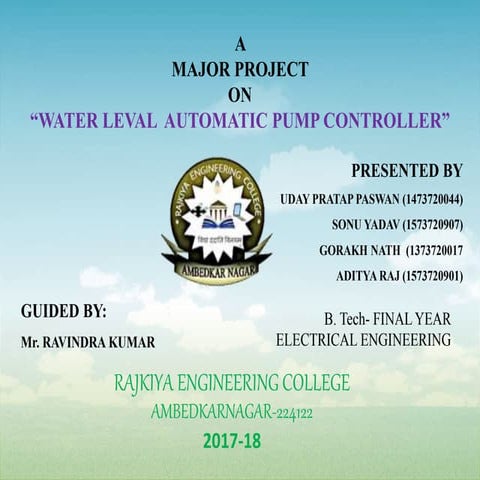 WATER LEVEL AUTOMATIC PUMP CONTROLLER