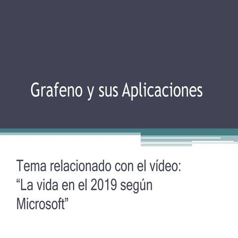 Grafeno y sus aplicaciones