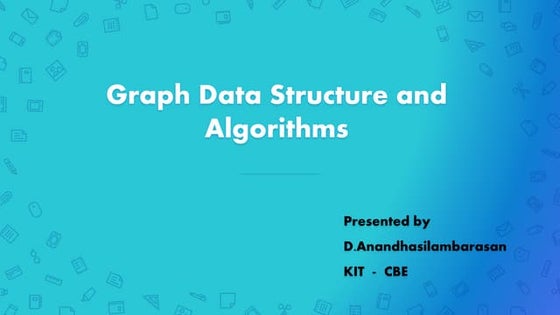 Graph data structure and algorithms