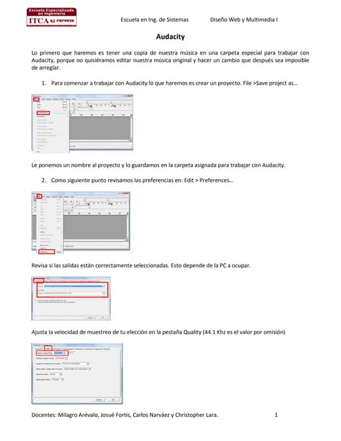 Guia 1 De Dsw 1 Audacity