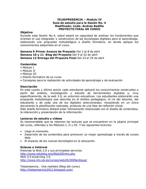 Guia de estudio modulo 4