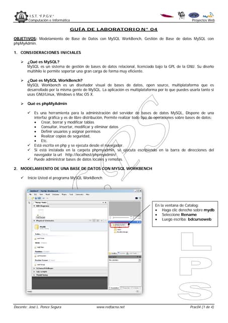 Guia N4   Proyectos Web   My Sql Y Php