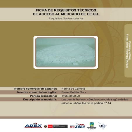 BID - Harina de camote