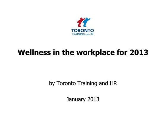 Health and Wellbeing January 2013