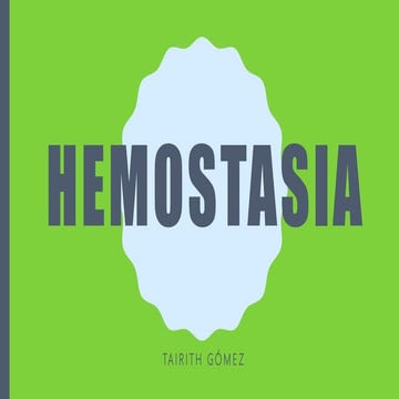 Hemostasia laboratorio