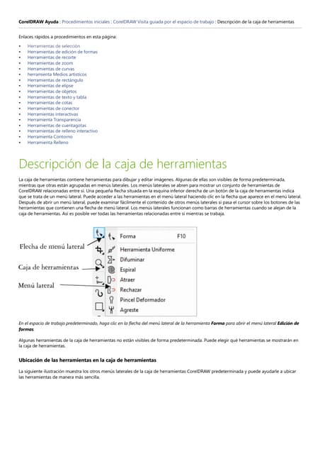 Herramientas de corel draw