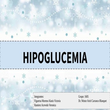 Hipoglucemia