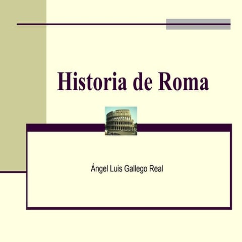 Historia de roma y cursus honorum ppt