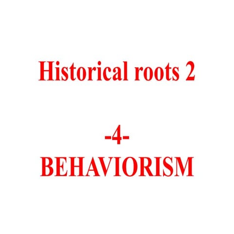 Historical roots 2