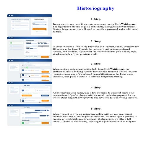Historiography. Online assignment writing service.