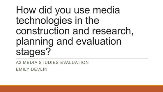 Evaluation Question 4