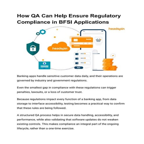 How QA Can Help Ensure Regulatory Compliance in BFSI Applications
