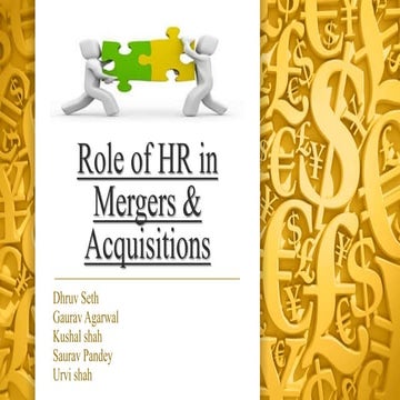 human resource in merger and acquisitions