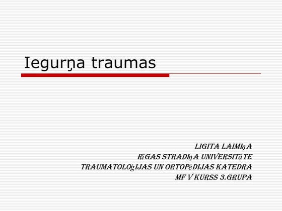 Iegurņa traumas