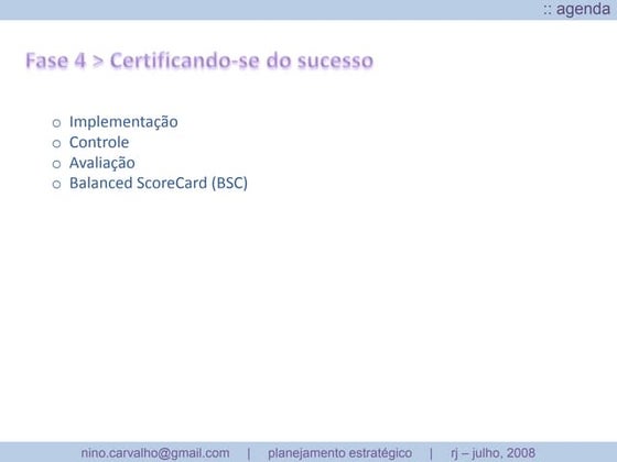 Implementação, Controle e Avaliação de Estratégias de Marketing