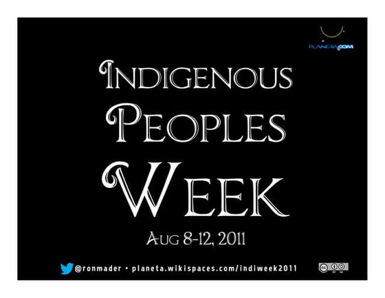 Indigenous Peoples Week 2011