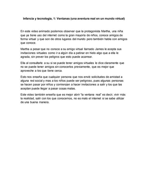 Infancia y tecnología