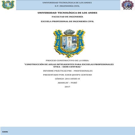 Informe de practicas pre profesionales ing.civil